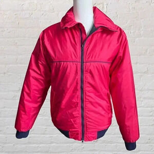 Olympian Neon Pink Puffer Gore-Tex Jacket Size ML